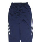 ADIDAS Mens Joggers Navy Blue & White Slim Tapered S W26 L30 Striped Logo
