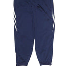 ADIDAS Mens Joggers Navy Blue & White Slim Tapered S W26 L30 Striped Logo