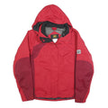 JACK WOLFSKIN Womens Red & Burgundy Outdoor Jacket UK 10 Polyester Blend Zip