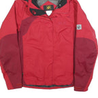JACK WOLFSKIN Womens Red & Burgundy Outdoor Jacket UK 10 Polyester Blend Zip