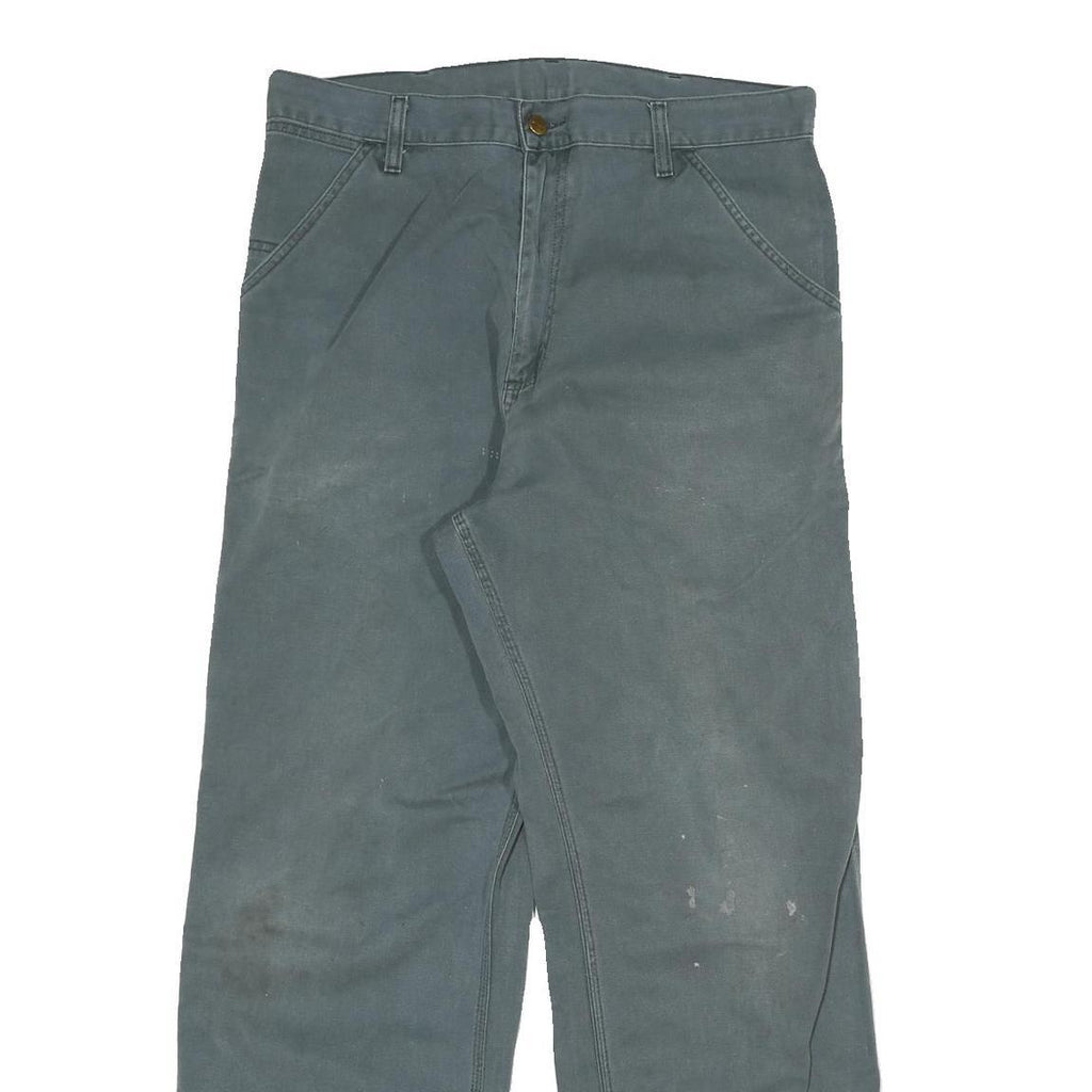 CARHARTT Mens Cotton Blend Relaxed W34 L30 Workwear Combat Trousers Zip Closure