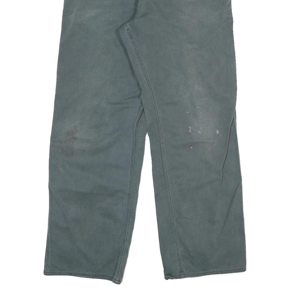 CARHARTT Mens Cotton Blend Relaxed W34 L30 Workwear Combat Trousers Zip Closure