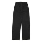WRANGLER Womens Relaxed Black Denim Jeans W26 L30 Classic Cotton Blend Zip