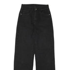 WRANGLER Womens Relaxed Black Denim Jeans W26 L30 Classic Cotton Blend Zip