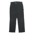 CARHARTT Mens Cotton Black Relaxed Straight Trousers W32 L30 Workwear Casual