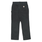 CARHARTT Mens Cotton Black Relaxed Straight Trousers W32 L30 Workwear Casual