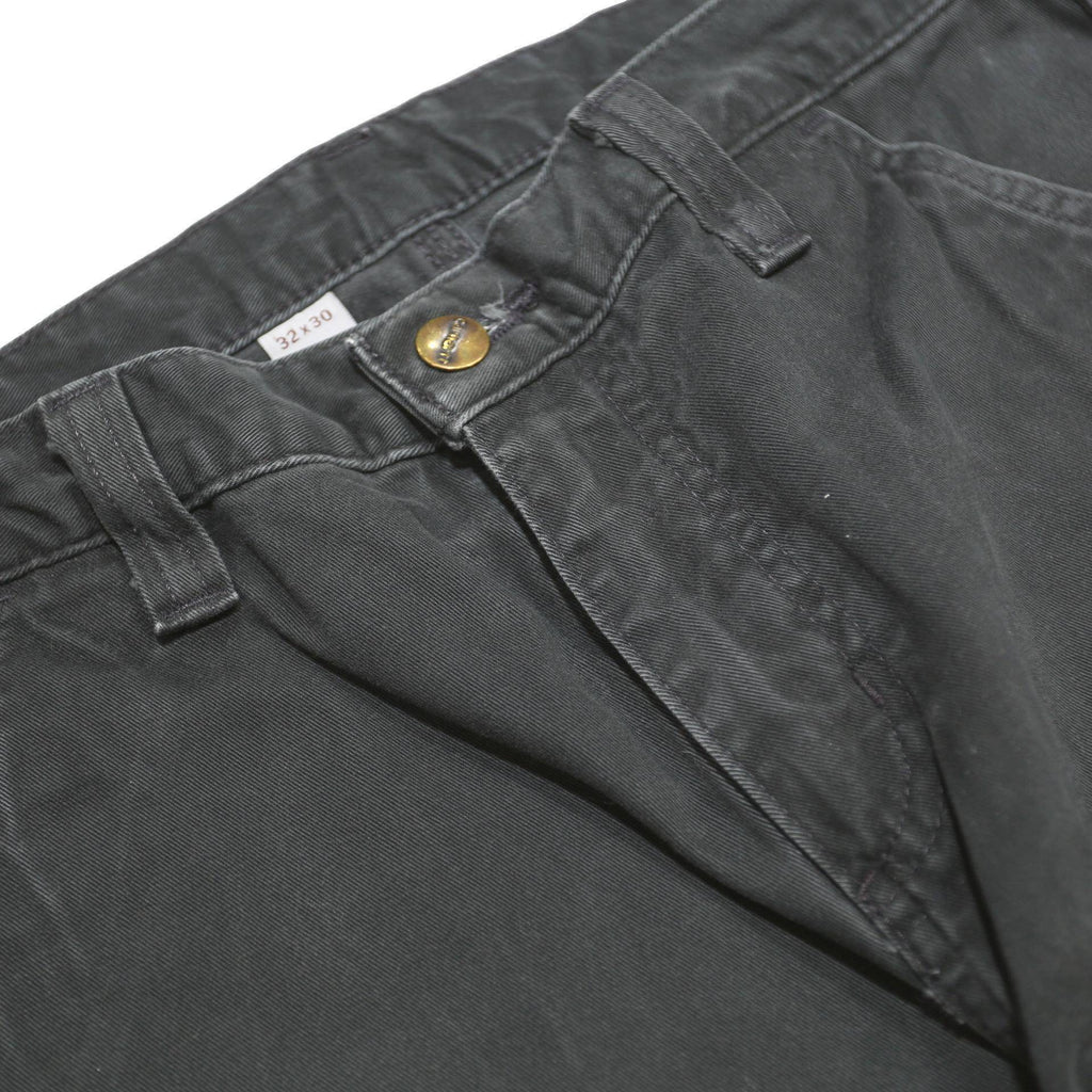 CARHARTT Mens Cotton Black Relaxed Straight Trousers W32 L30 Workwear Casual