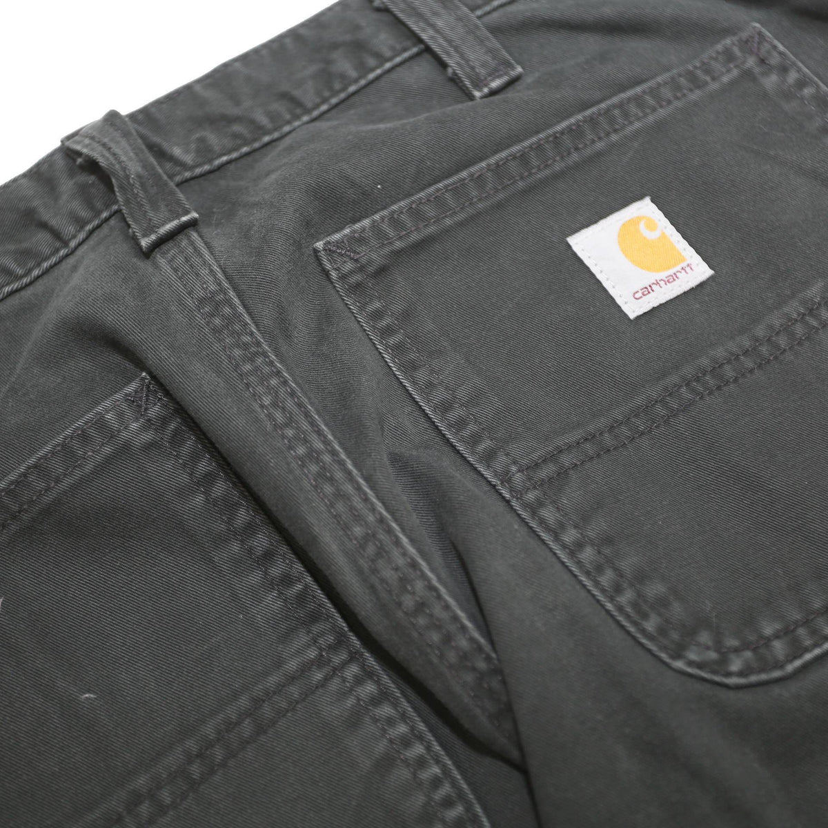 CARHARTT Mens Cotton Black Relaxed Straight Trousers W32 L30 Workwear Casual