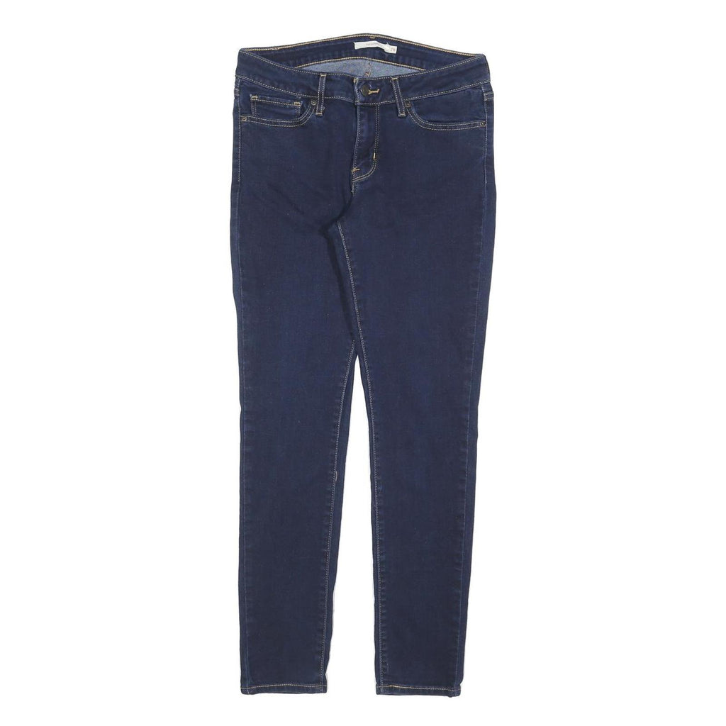 LEVI'S 711 Womens Slim Blue Denim Regular Slim Skinny W28 L30 Stretch Cotton