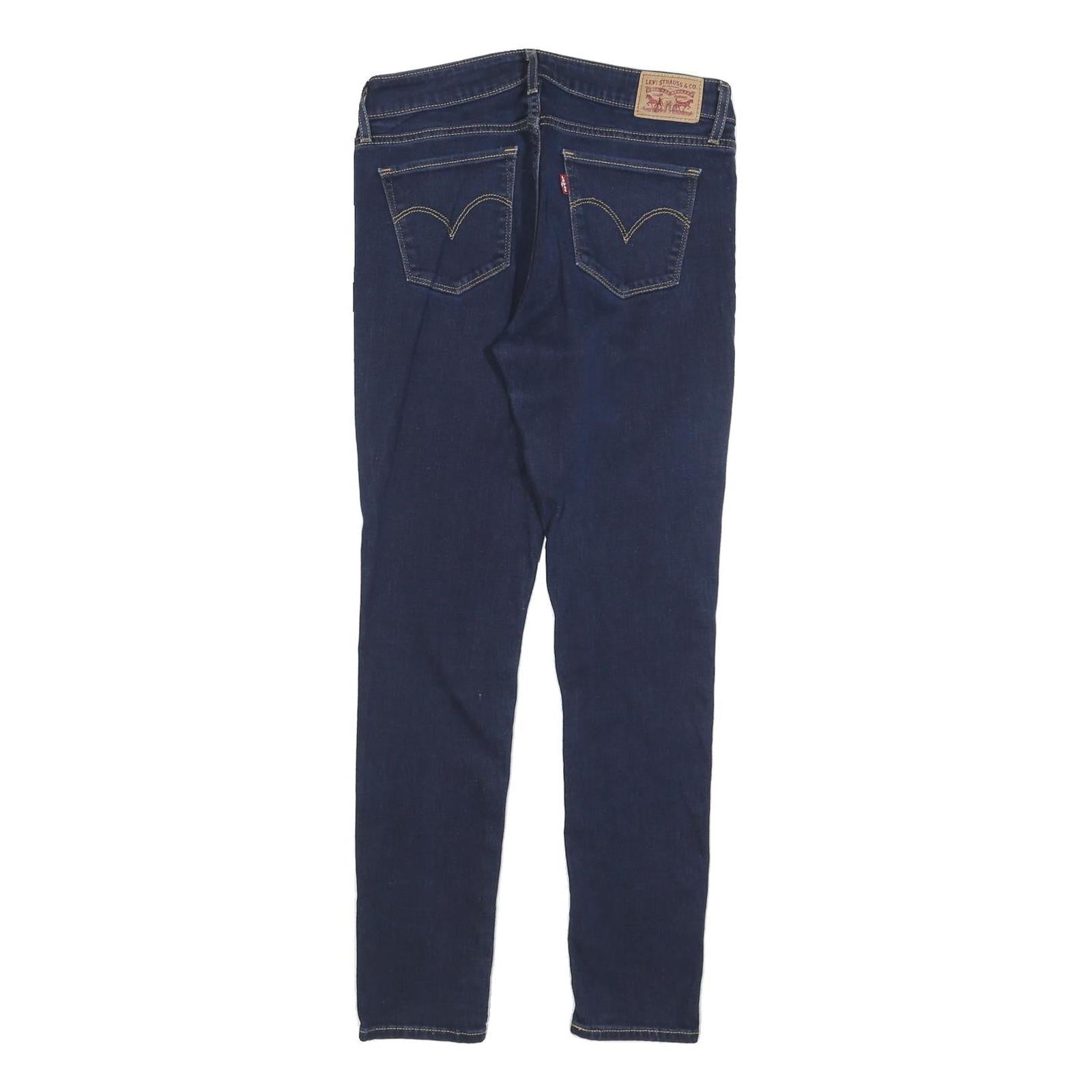 LEVI'S 711 Womens Slim Blue Denim Regular Slim Skinny W28 L30 Stretch Cotton