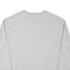 CHAMPION Mens Grey Logo Crew Neck L Sweatshirt Cotton Blend Pullover