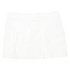 H&M Pleated Womens Mini Skirt White Short M