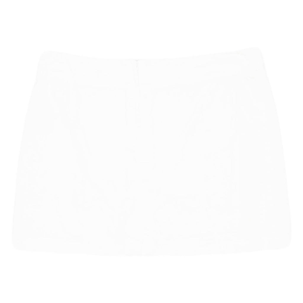 H&M Pleated Womens Mini Skirt White Short M