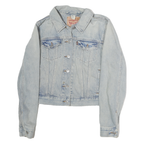 LEVI'S Womens Blue Denim Cotton Classic Jacket L Button Closure