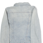 LEVI'S Womens Blue Denim Cotton Classic Jacket L Button Closure