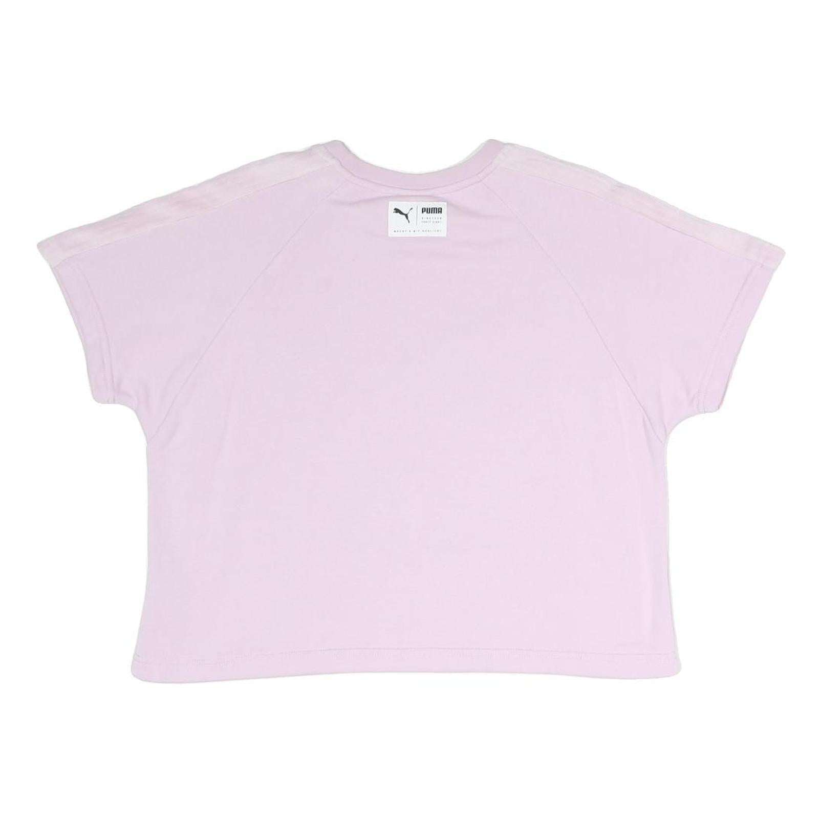 PUMA Womens Pink Cotton Blend Crew Neck UK 12 Logo Sweatshirt Casual