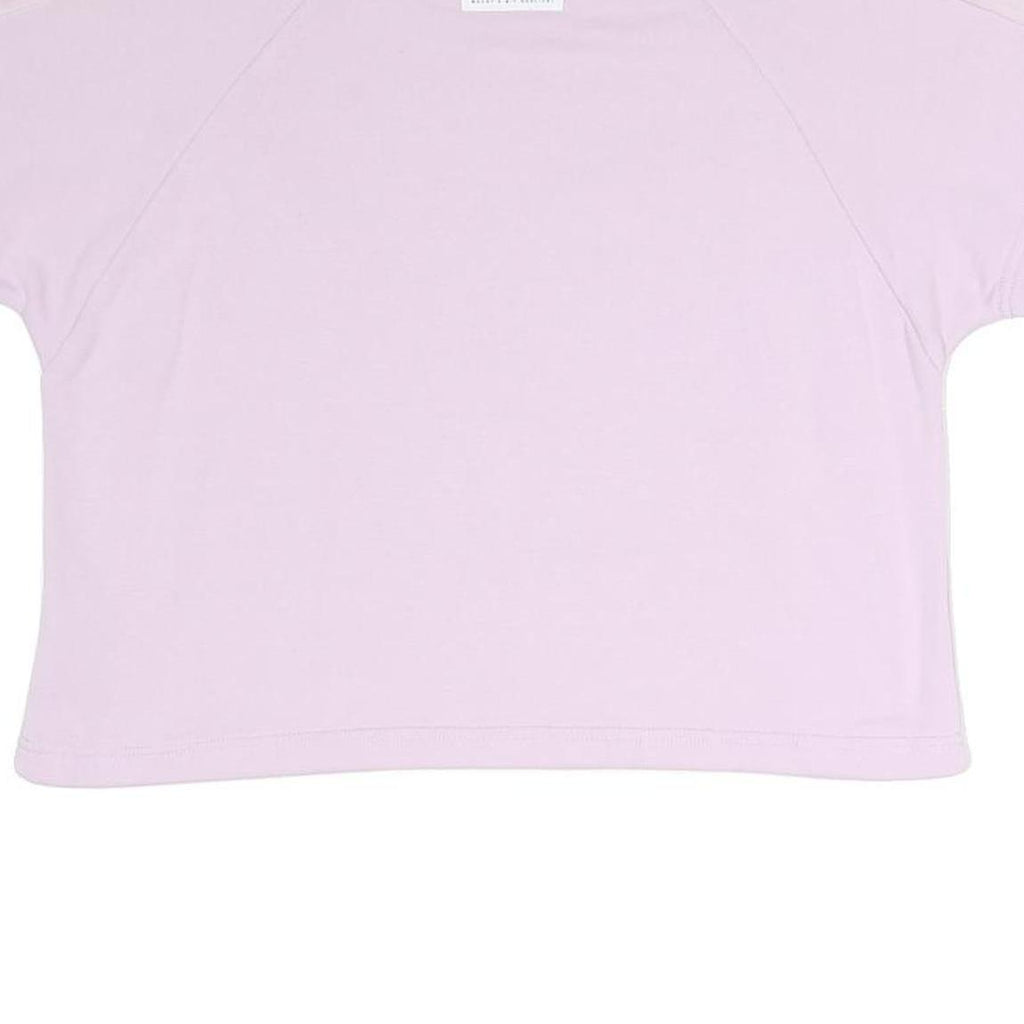 PUMA Womens Pink Cotton Blend Crew Neck UK 12 Logo Sweatshirt Casual