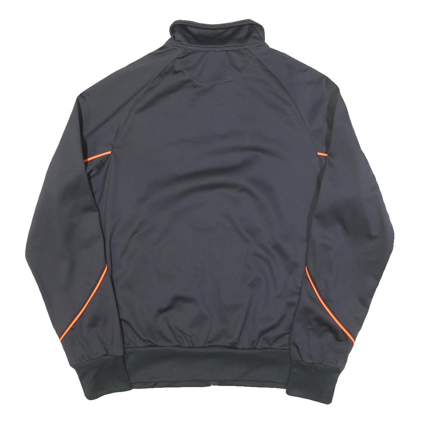 LOTTO Mens Black & Orange Zip Jacket XS Polyester Blend Sportswear Activewear