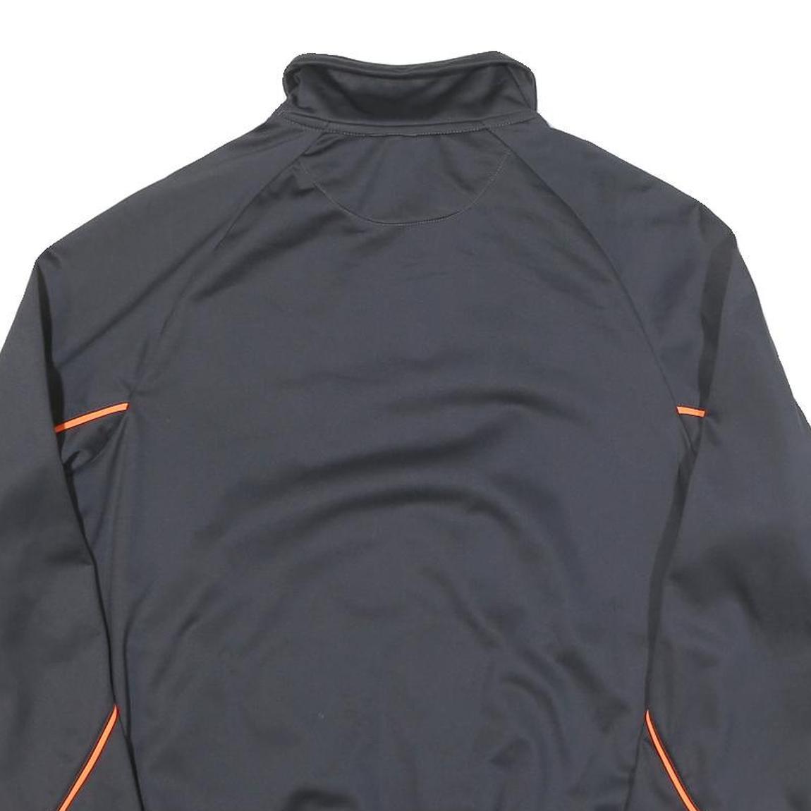LOTTO Mens Black & Orange Zip Jacket XS Polyester Blend Sportswear Activewear