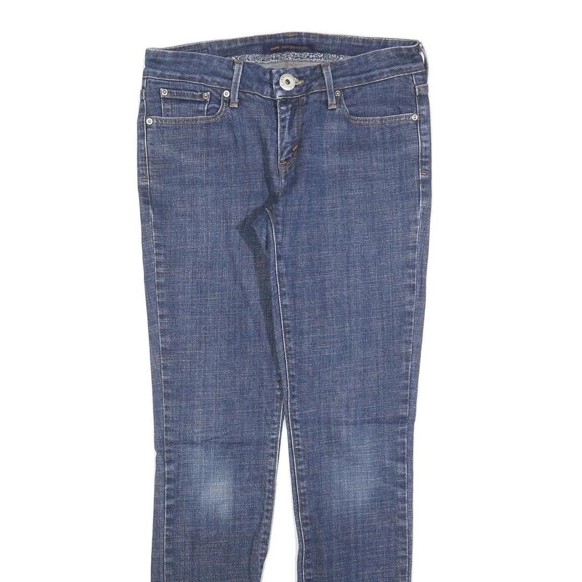 LEVI'S 545 Womens Jeans Blue Slim Skinny Denim W30 L31 Zip Cotton Blend