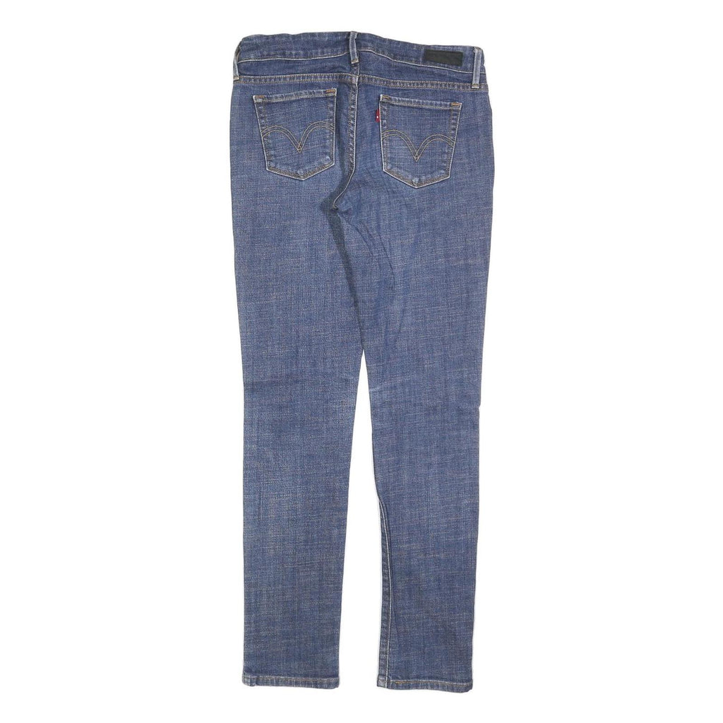 LEVI'S 545 Womens Jeans Blue Slim Skinny Denim W30 L31 Zip Cotton Blend