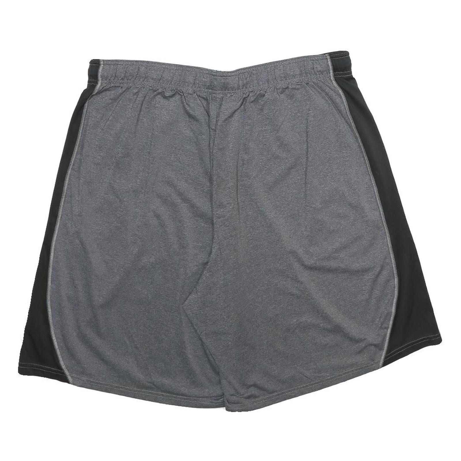 CHAMPION Mens Grey & Black Sports Shorts XL W34 Polyester Casual Gym