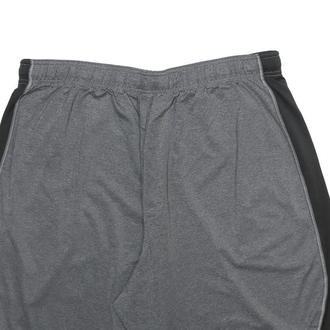 CHAMPION Mens Grey & Black Sports Shorts XL W34 Polyester Casual Gym