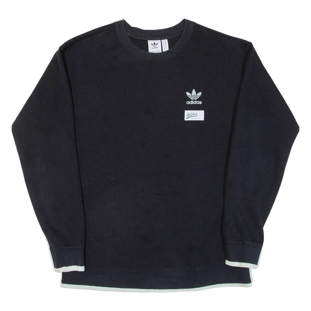 ADIDAS Womens Sweatshirt Black UK 10