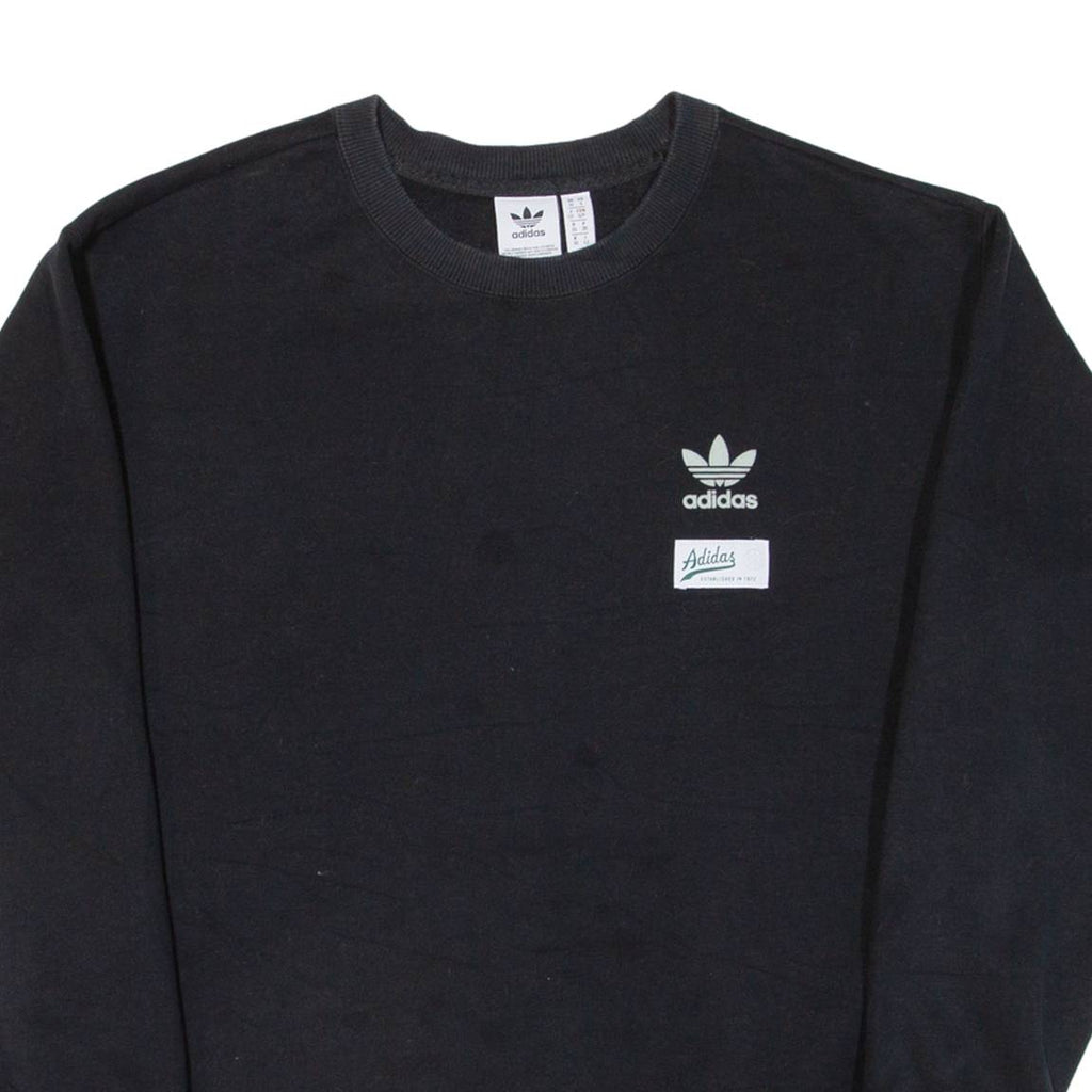 ADIDAS Womens Sweatshirt Black UK 10
