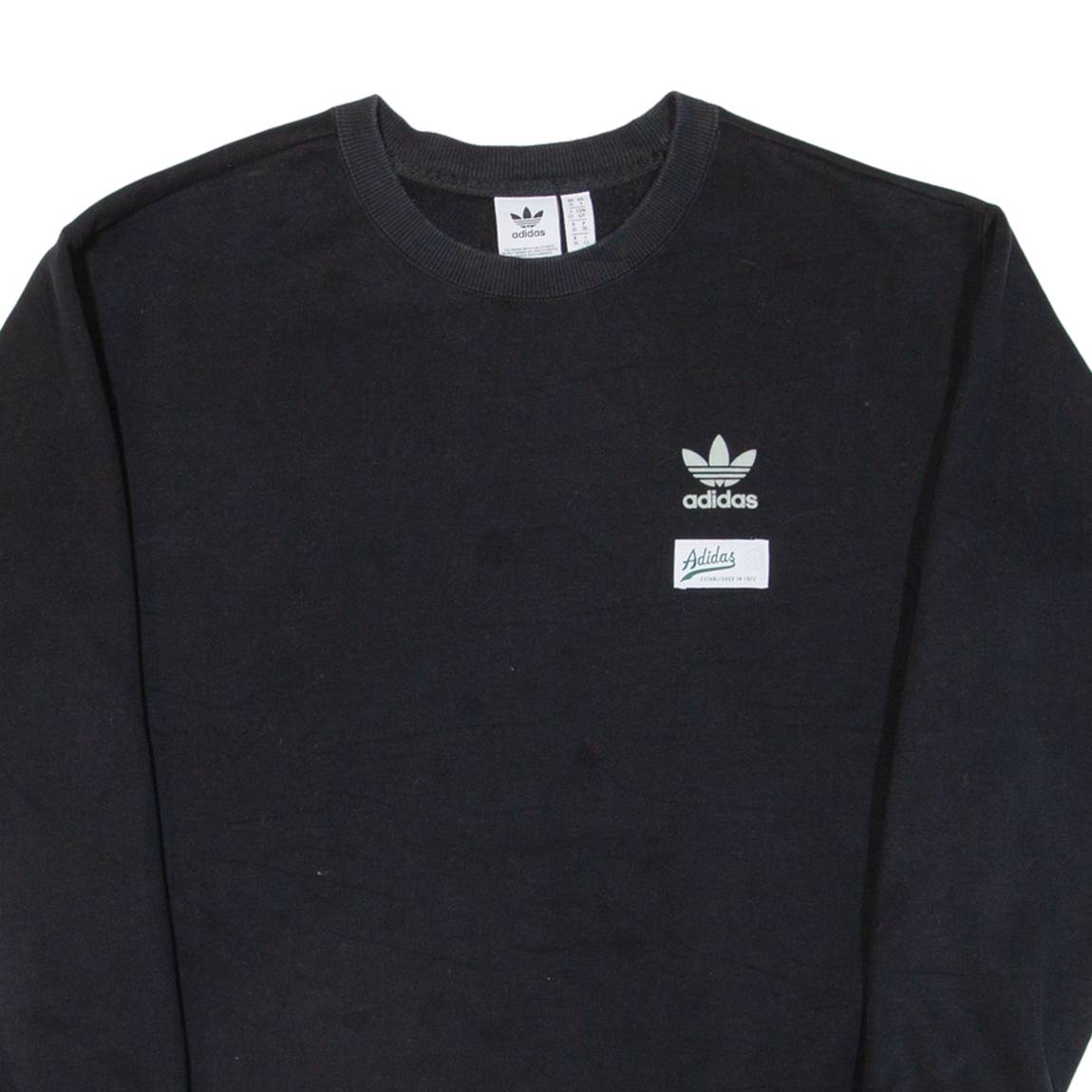 ADIDAS Womens Sweatshirt Black UK 10