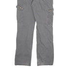 CARHARTT Mens Cotton Blend Grey Relaxed Straight Trousers W26 L30 Workwear