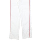 White Womens Polyester Blend Regular Fit Straight Leg Trousers W26 L28 Stylish