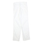 White Womens Polyester Blend Regular Fit Straight Leg Trousers W26 L28 Stylish