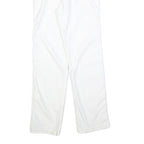 White Womens Polyester Blend Regular Fit Straight Leg Trousers W26 L28 Stylish
