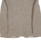 RODEL Womens Beige & Brown Wool Houndstooth Jacket XL Woven Button Closure