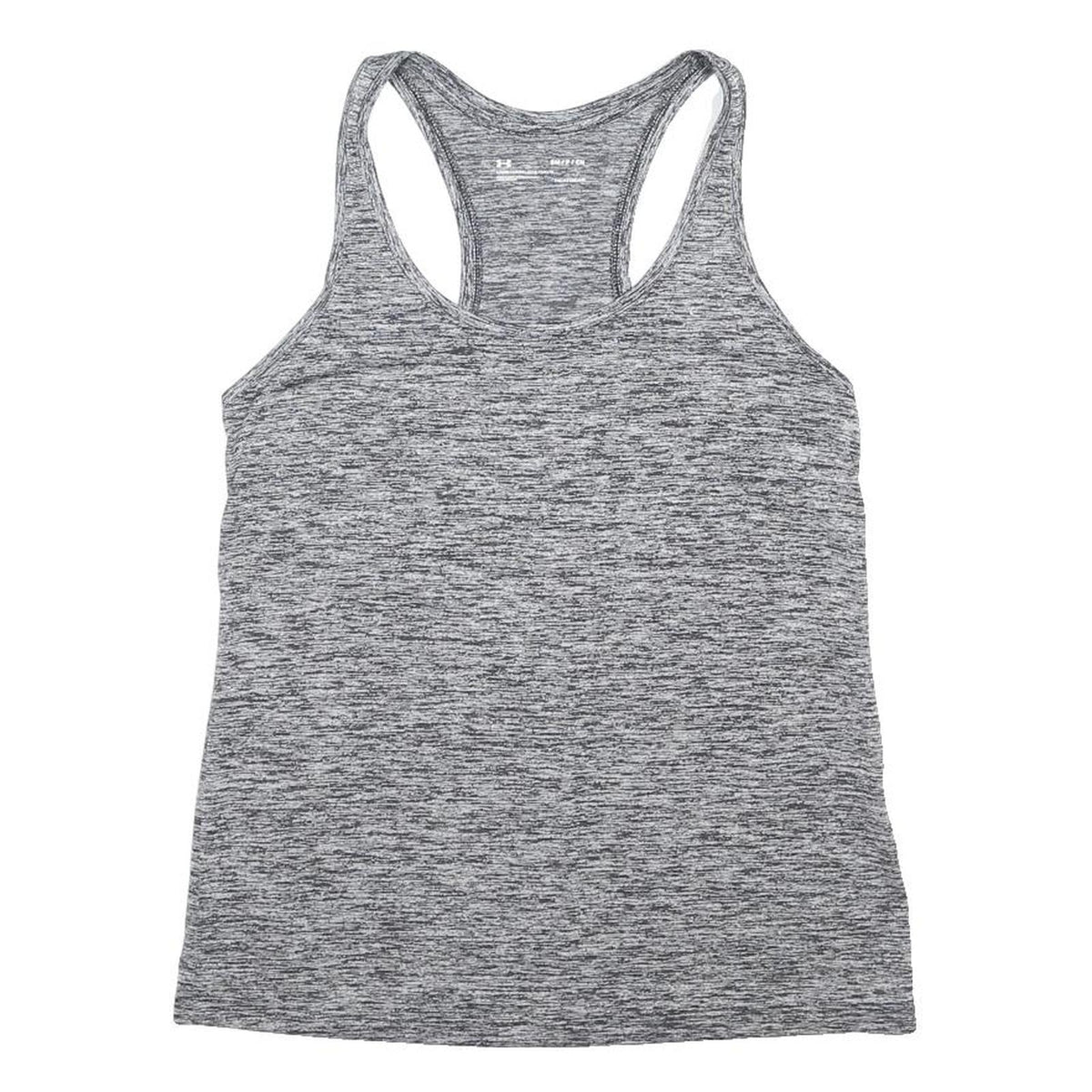 UNDER ARMOUR Womens Grey Racerback Performance T-Shirt S Polyester Blend Gym