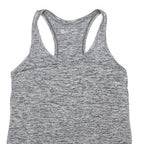 UNDER ARMOUR Womens Grey Racerback Performance T-Shirt S Polyester Blend Gym