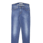 LEVI'S Womens Jeans Blue Slim Skinny Denim Medium W23 L29 Classic Zip Pocket