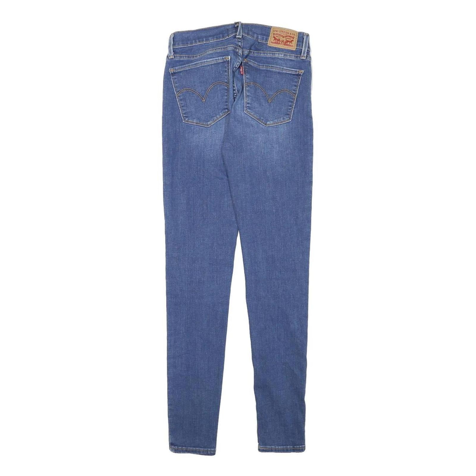 LEVI'S Womens Jeans Blue Slim Skinny Denim Medium W23 L29 Classic Zip Pocket