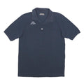 KAPPA Mens Navy Blue Short Sleeve Plain S Cotton Polo Shirt Casual Sportswear