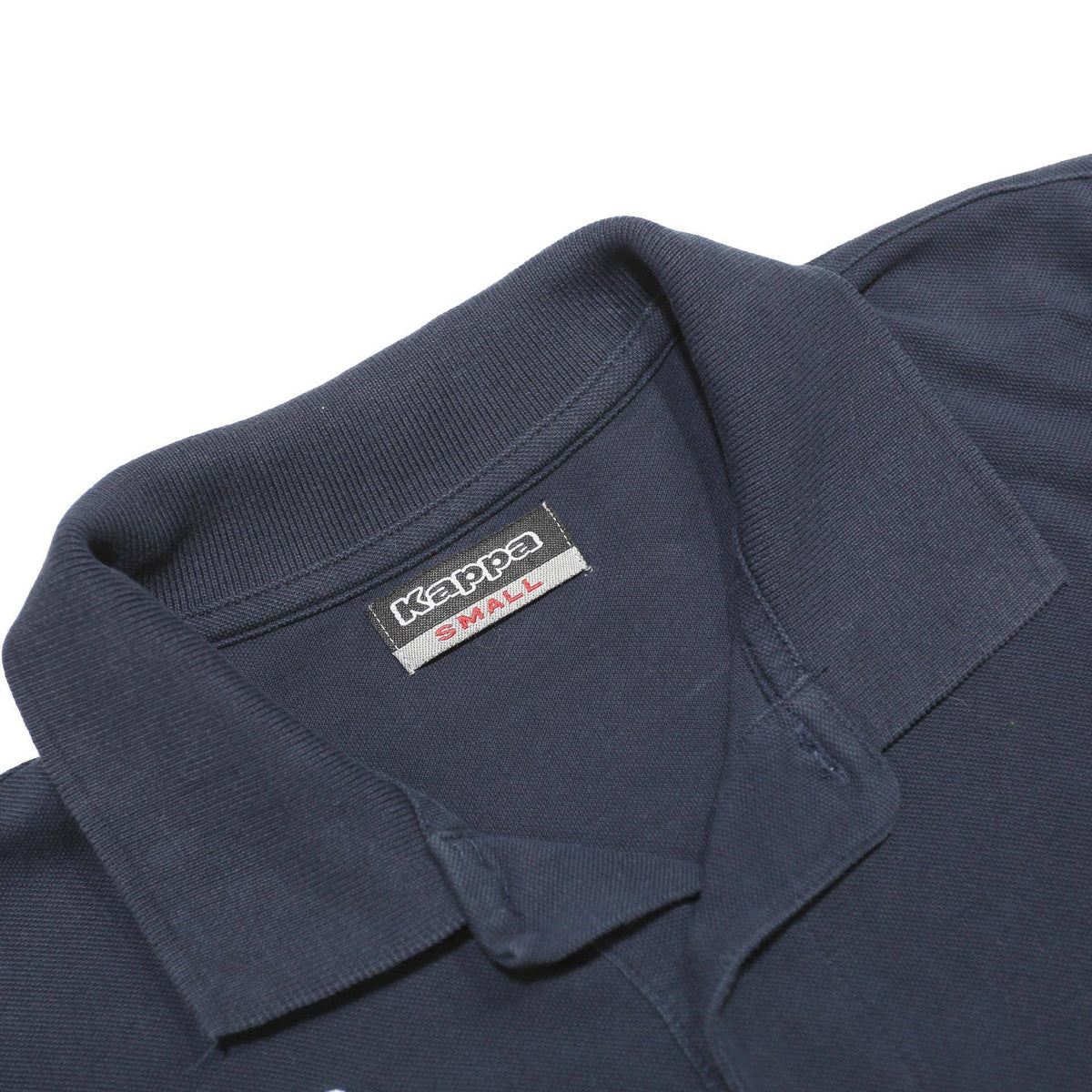 KAPPA Mens Navy Blue Short Sleeve Plain S Cotton Polo Shirt Casual Sportswear