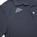 KAPPA Mens Navy Blue Short Sleeve Plain S Cotton Polo Shirt Casual Sportswear