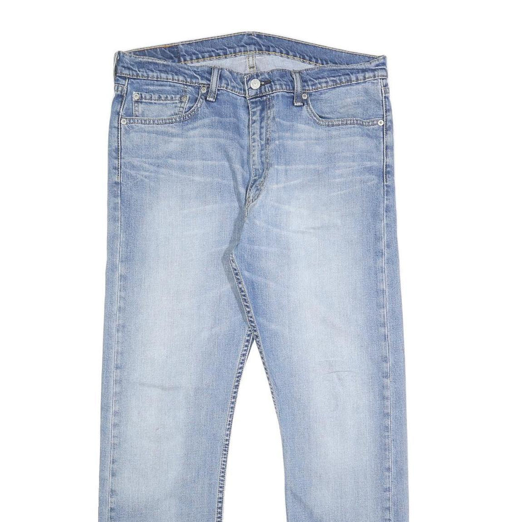 LEVI'S 513 Mens Slim Jeans Blue Denim W36 L32 Classic Cotton Blend Zip