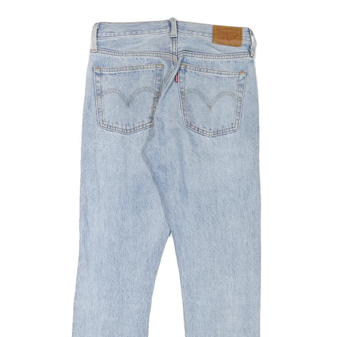 LEVI'S 501 Mens Jeans Blue Regular Straight Denim Light W25 L28 Casual Classic