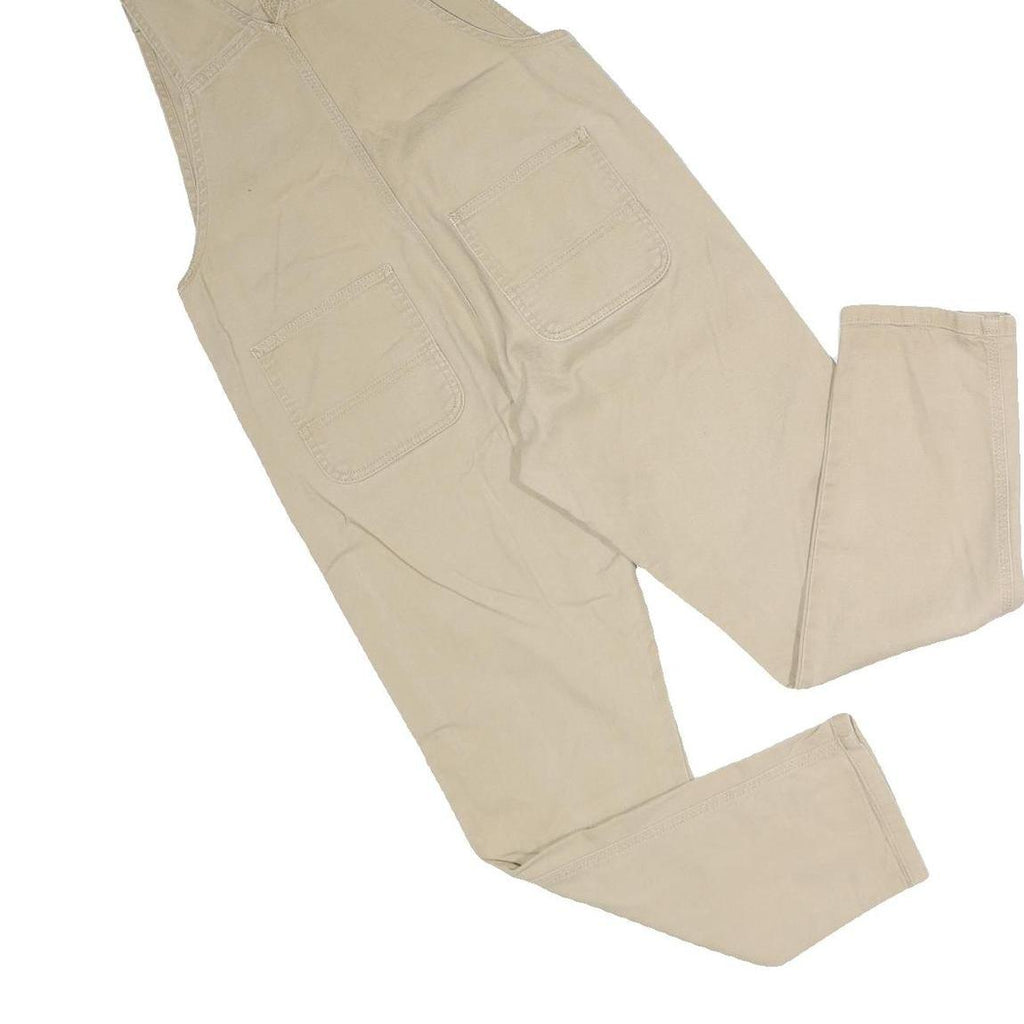 CARHARTT Mens Beige Cotton Blend Dungarees Regular Fit S W32 L27 Workwear