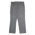 CARHARTT Mens Relaxed Grey Cotton Blend Trousers W38 L34 Workwear Utility Zip