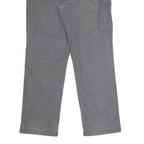 CARHARTT Mens Relaxed Grey Cotton Blend Trousers W38 L34 Workwear Utility Zip