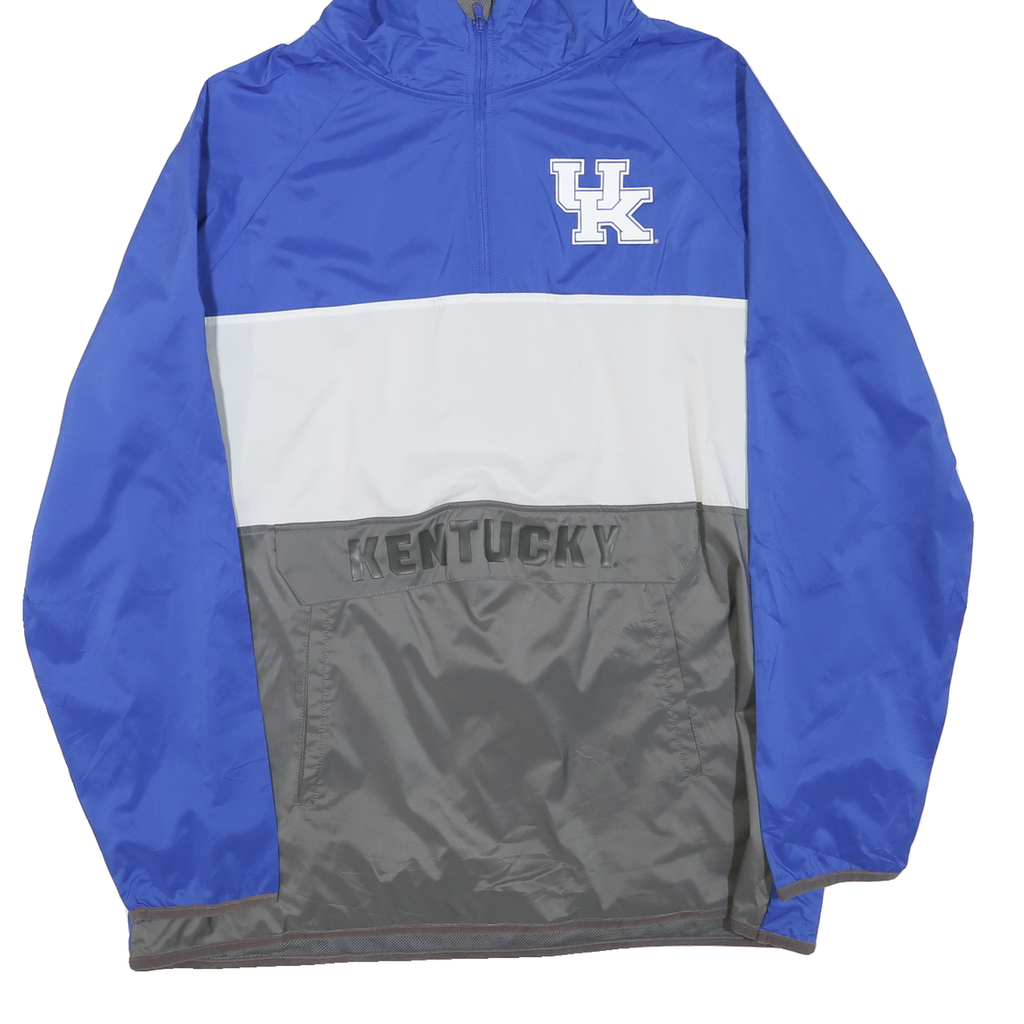 FANATICS Mens Blue & Grey Kentucky Zip Jacket XL Polyester Blend Sportswear