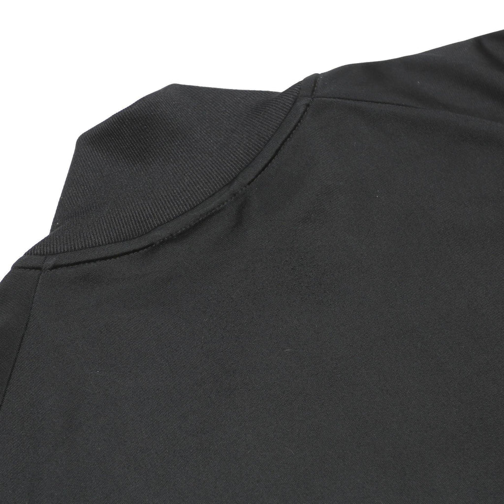 ADIDAS Mens Black Zip Jacket L Polyester Track Three Stripe Classic Sportswear