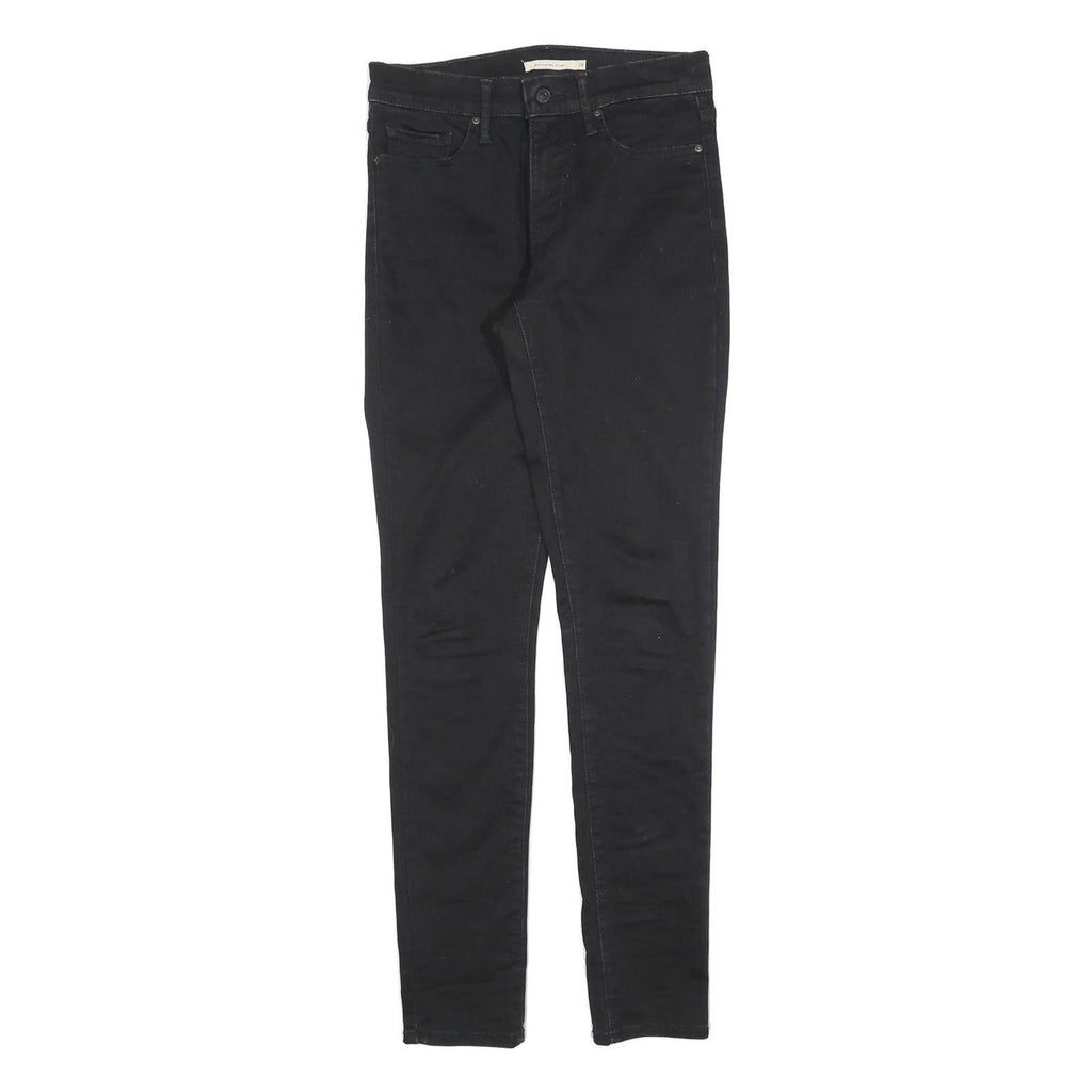 LEVI'S 311 Womens Jeans Black Slim Skinny Denim Medium W28 L32 Stretch Zip